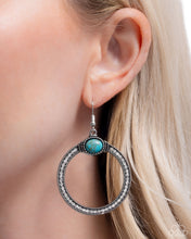 Load image into Gallery viewer, Radical Rusticity Blue Earrings