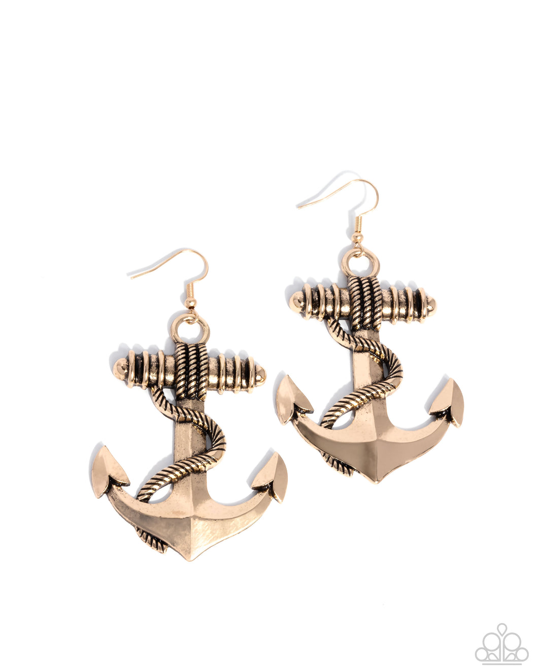 Adorable Anchor Gold Earrings