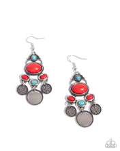 Load image into Gallery viewer, Chandelier Candor Red Earrings