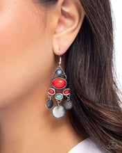 Load image into Gallery viewer, Chandelier Candor Red Earrings