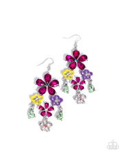 Load image into Gallery viewer, Floral Fountain Pink Earrings