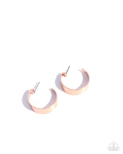 Load image into Gallery viewer, Sleek Secret Copper Hoops Earrings