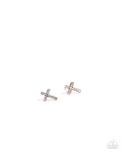 Load image into Gallery viewer, Sacred Shimmer Gold Post Earrings