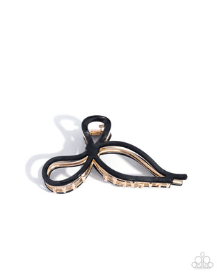 Coquette Clip Black Hair Claw