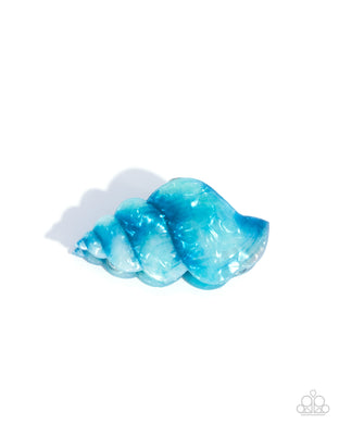 Smooth Seashell Blue Hair Claw