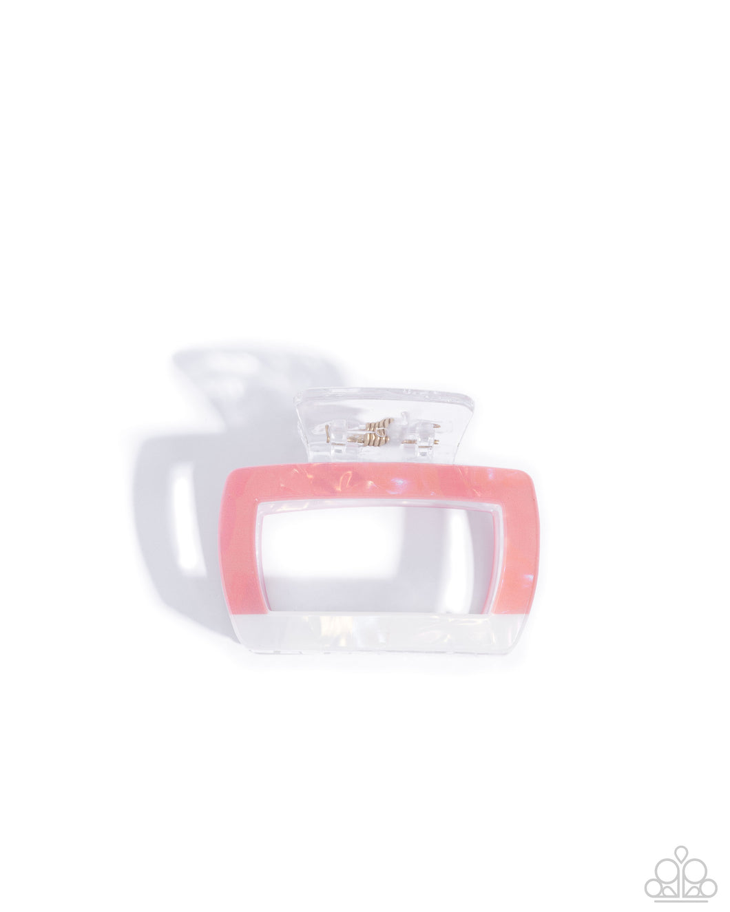 Transparent Texture Orange Hair Claw