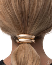 Load image into Gallery viewer, Headlining Hair Toss Gold Hair Tie