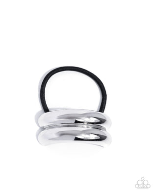 Headlining Hair Toss Silver Hair Tie