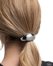 Load image into Gallery viewer, Striking Selfie Silver Hair Tie