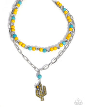 Load image into Gallery viewer, Cactus Cascade Yellow Necklace