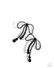 Load image into Gallery viewer, Black Tie Bow Black Earrings