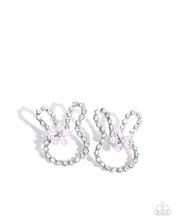 Load image into Gallery viewer, Bunny Backdrop Pink Earrings