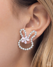 Load image into Gallery viewer, Bunny Backdrop Pink Earrings
