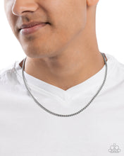 Load image into Gallery viewer, Sleek Sir Mens Silver Necklace