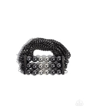 Load image into Gallery viewer, Sarcastic Stack Black Bracelet