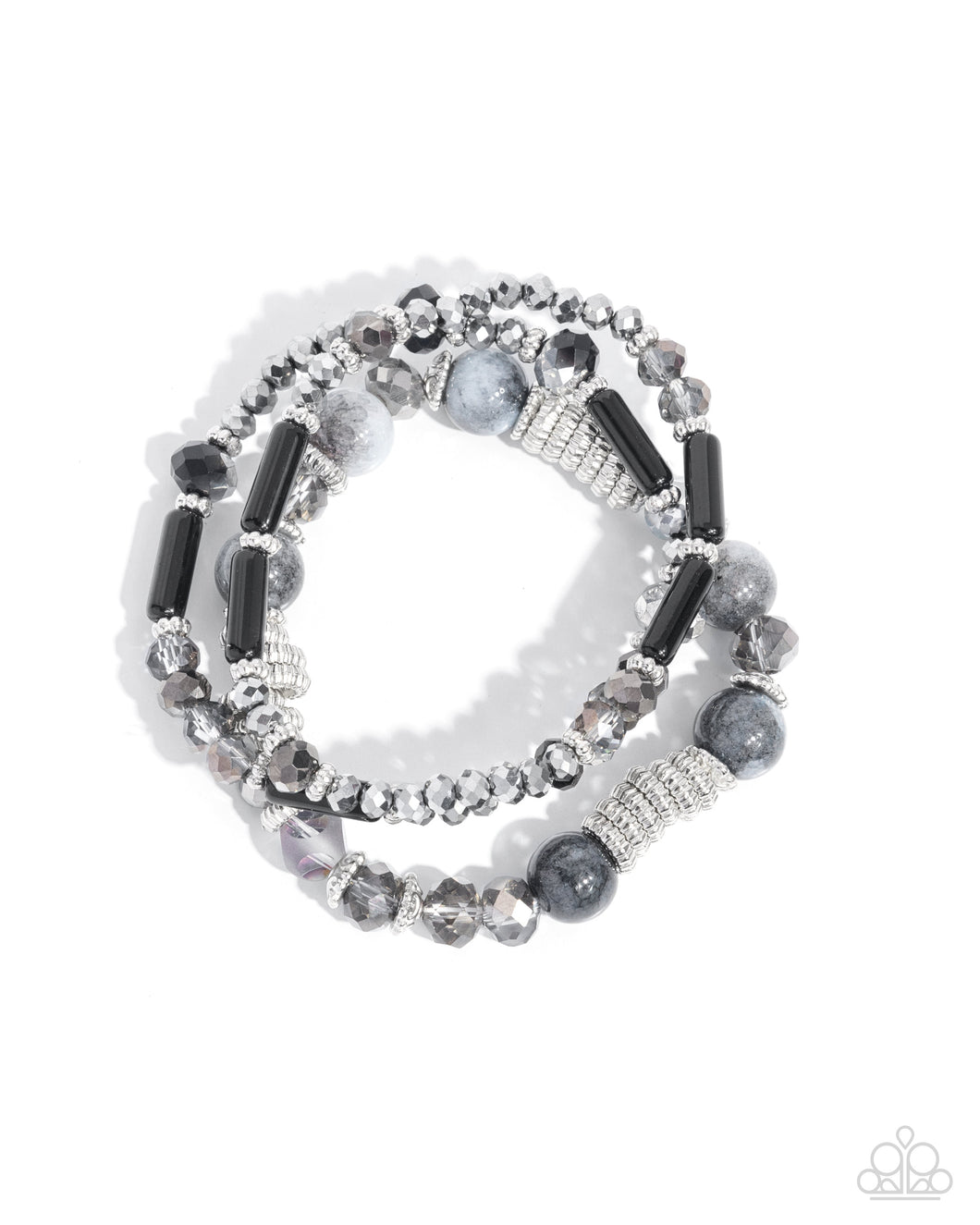 Colorful Conversation Black Bracelet