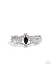 Load image into Gallery viewer, Courtly Coquette Black Hinge Bracelet