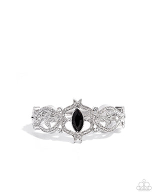 Courtly Coquette Black Hinge Bracelet