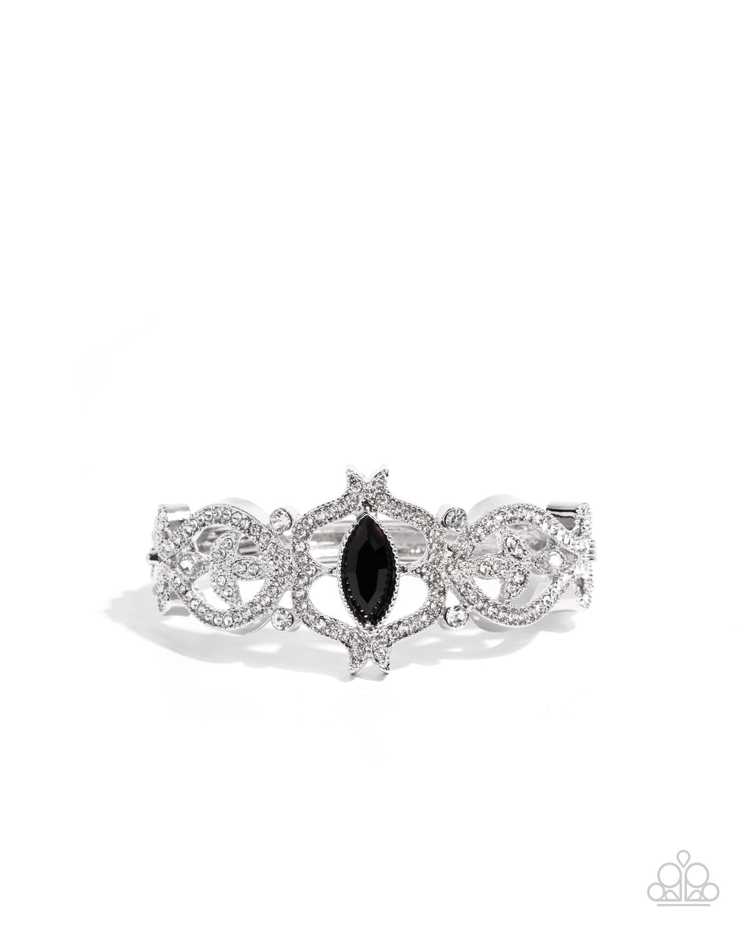 Courtly Coquette Black Hinge Bracelet