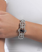 Load image into Gallery viewer, Courtly Coquette Black Hinge Bracelet
