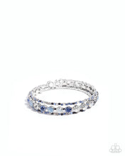 Load image into Gallery viewer, Shimmery Sample Blue Coil Bracelet