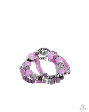 Colorful Conversation Purple Bracelet