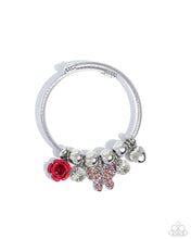 Load image into Gallery viewer, Windblown Whimsy Red coil Bracelet