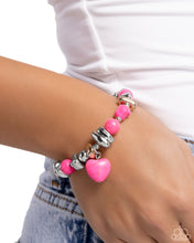 Load image into Gallery viewer, Adorably Asymmetrical Pink Bracelet