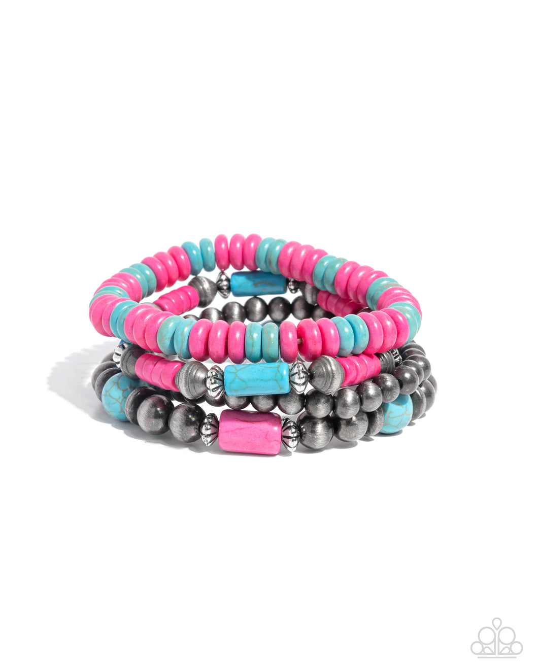 Adorably Abundant Pink Bracelet