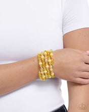 Load image into Gallery viewer, Colorful Chorus Yellow Coil Bracelet