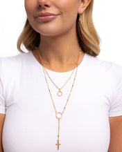 Load image into Gallery viewer, Faithfully Fierce Gold Necklace