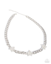 Load image into Gallery viewer, Uncle Sam Stars White Necklace