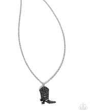 Load image into Gallery viewer, Blazing Boot Black Necklace