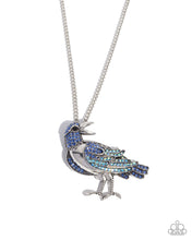 Load image into Gallery viewer, Radiant Raven Blue Necklace