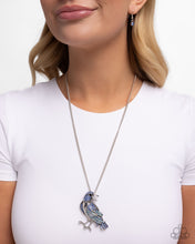 Load image into Gallery viewer, Radiant Raven Blue Necklace