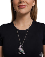 Load image into Gallery viewer, Radiant Raven Purple Necklace