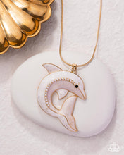 Load image into Gallery viewer, Dolphin Dive Gold Necklace