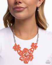 Load image into Gallery viewer, Floral Fandom Orange Necklace