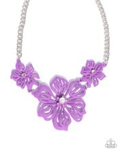 Load image into Gallery viewer, Floral Fandom Purple Necklace