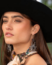 Load image into Gallery viewer, Western Warden Black Earrings