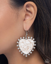 Load image into Gallery viewer, Dazzling Damsel White Earrings