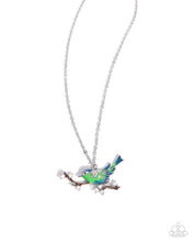 Load image into Gallery viewer, Painted Perch Blue Necklace