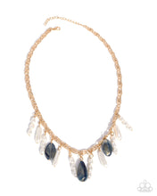 Load image into Gallery viewer, Dangling Destination Blue Necklace