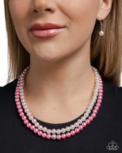 Load image into Gallery viewer, Pearly Paladin Pink Necklace