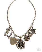 Load image into Gallery viewer, Coastal Composure Brass Necklace