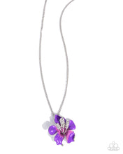 Load image into Gallery viewer, Floral Front Purple Necklace