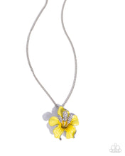 Load image into Gallery viewer, Floral Front Yellow Necklace