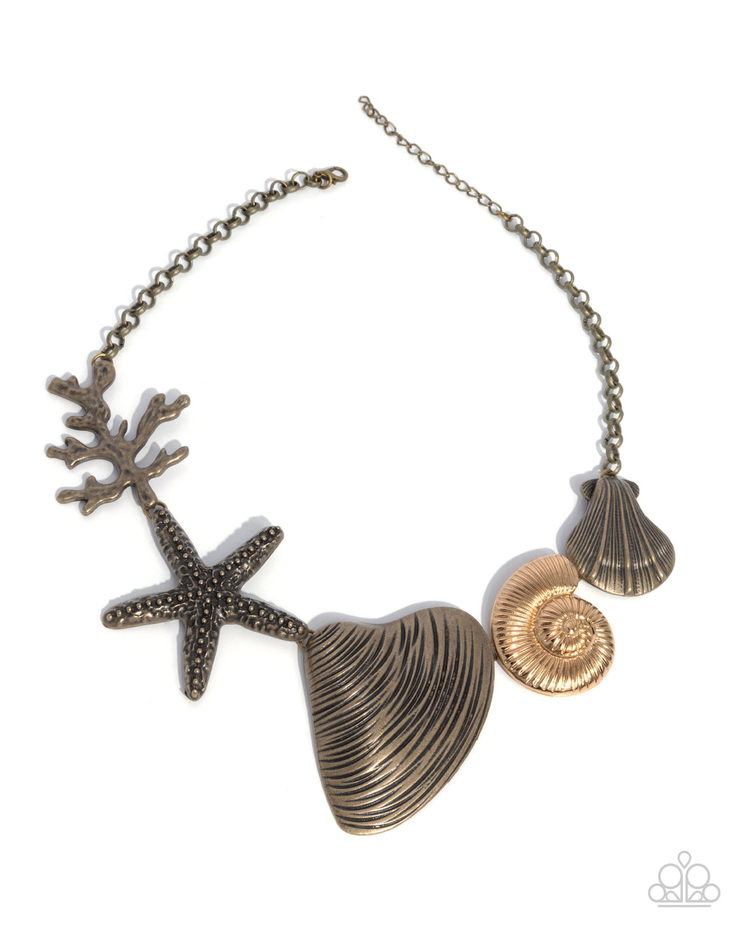 Along the Reef Brass Necklace