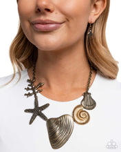 Load image into Gallery viewer, Along the Reef Brass Necklace