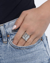 Load image into Gallery viewer, Textured Tenor Silver Ring